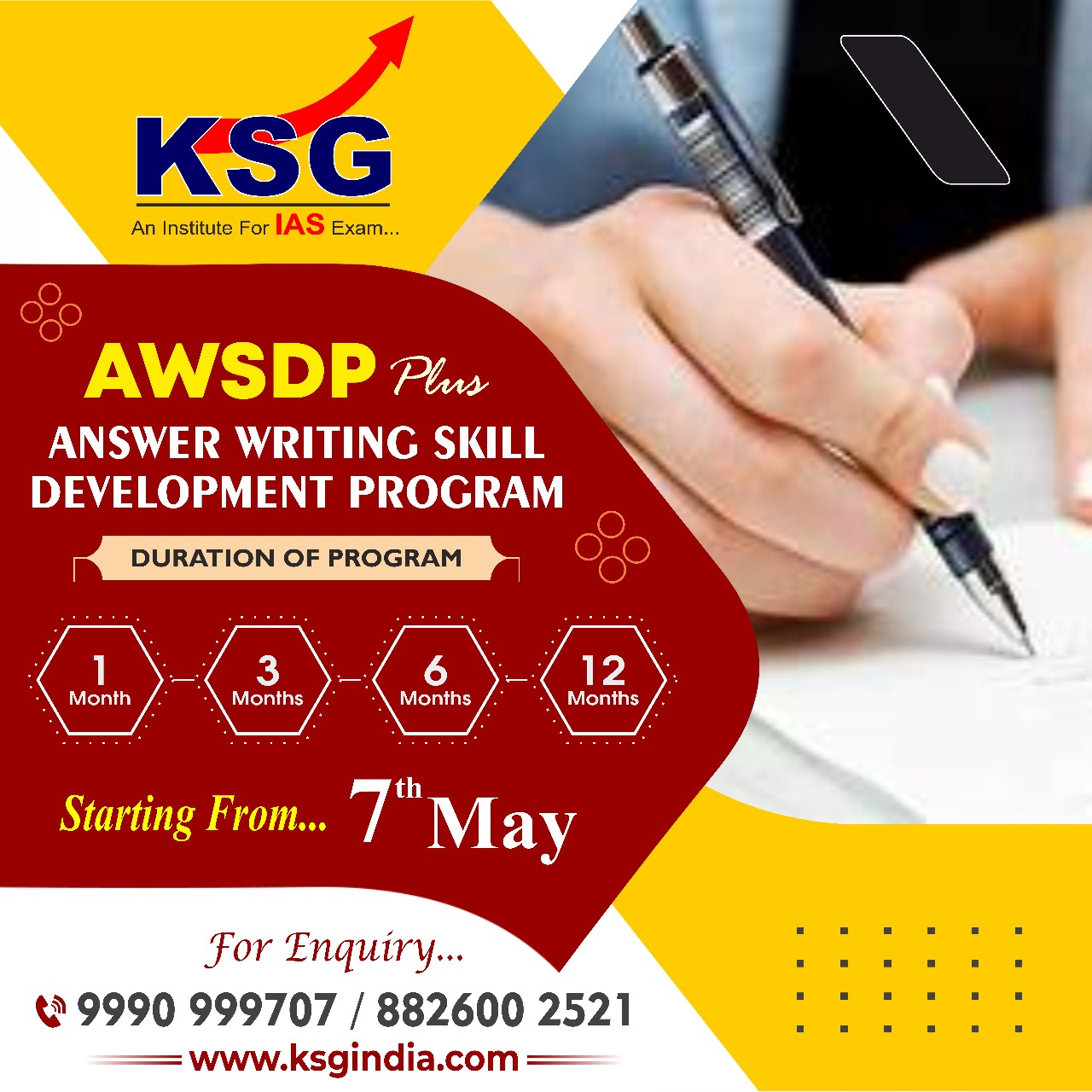 Answer Writing Practice for UPSC Mains - KSG India